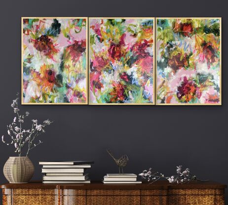 Ethereal and romantic abstract floral