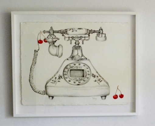 (CreativeWork) Throwback III - original drawing, framed, ready to hang by Yelena Revis. Drawing. Shop online at Bluethumb.