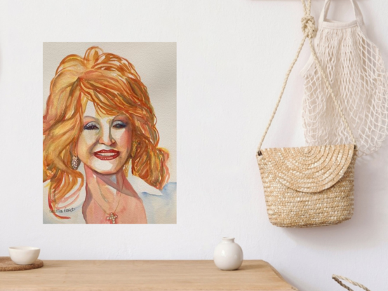 image of a woman with reference to Dolly Parton






