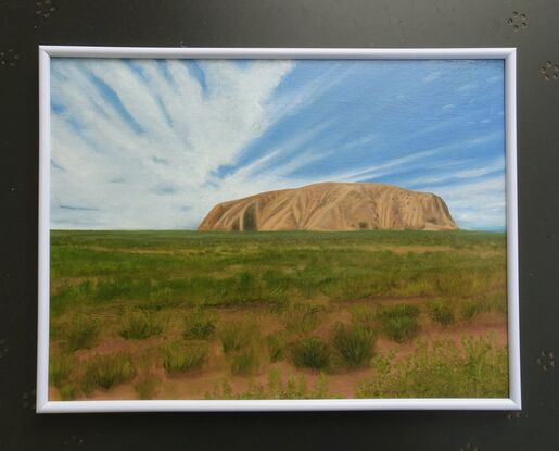 View of Uluru from a distance