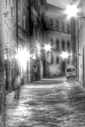 Street scene in Tuscany, Italy