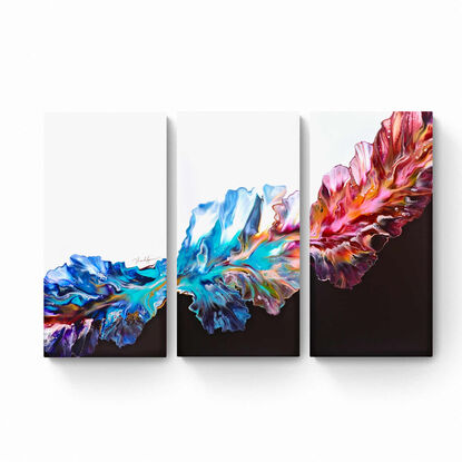 A triptych painting 