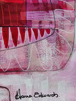 Pink monochromatic abstract 