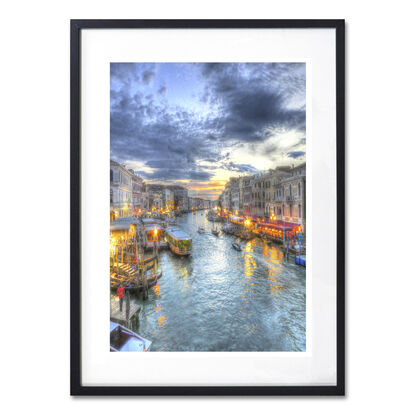 Inviting reflection on canal in Venice, Italy