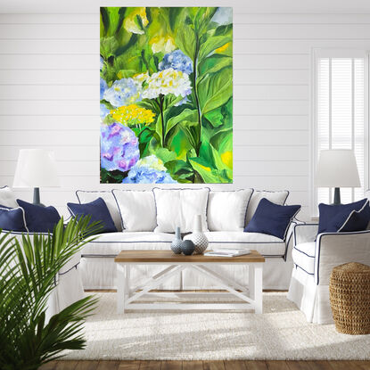 Pastels reflecting the beauty of hydrangeas in a garden that bring so much joy to all who see them