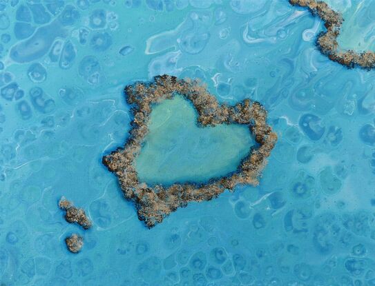 heart reef in great barrier reef