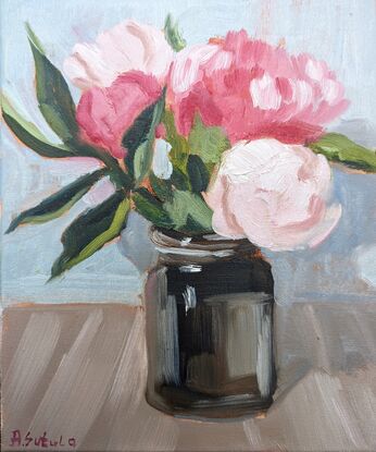 Still life with  peonies