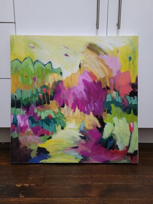 Colourful Abstract landscape painting 