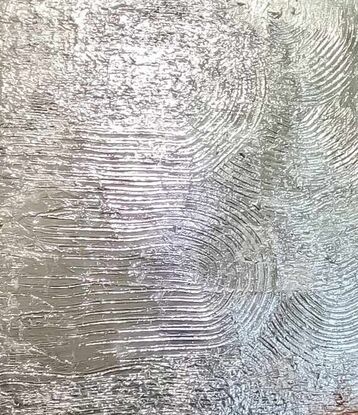 Textured art has put a lot of work into this work it has texture and white gold leaf can be landscape hamg