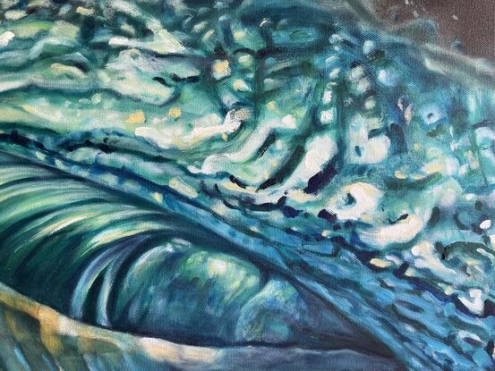 blue wave shell ocean spiral