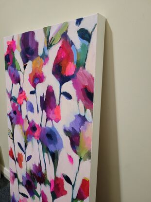 abstract flowers painting 