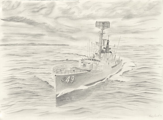 Destroyer escort HMAS Derwent