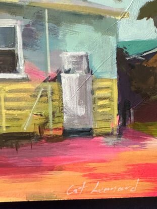 An original acrylic painting of a beach shack, colourfully put together using my artistic licence. 