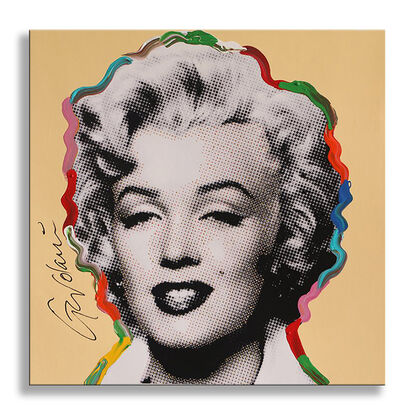 Silkscreen, portrait Marilyn Monroe, hand painted, oil painting, acrylic painting, art on canvas, pop art, celebrities, hollywood, wall art, artwork ready to hang,