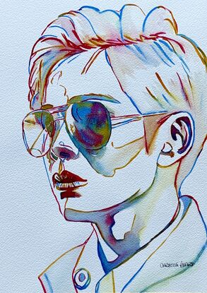 image of  young woman with sunglasses



