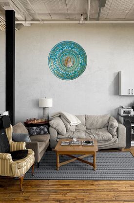 Water Nymph Mandala contemporary Painting on canvas