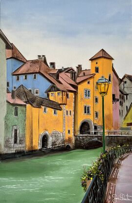 Old Buildings of Lake Annecy in France