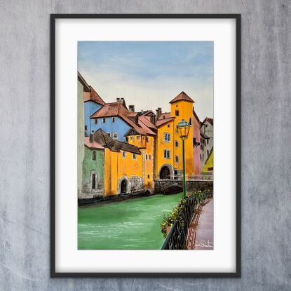 Old Buildings of Lake Annecy in France