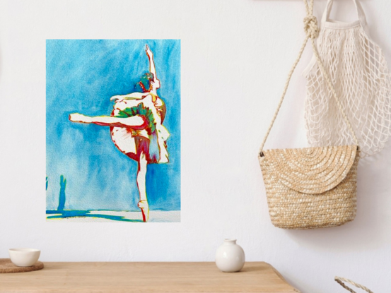 stylised image of a ballerina





