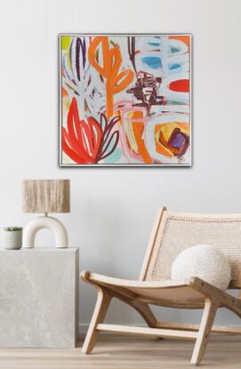 Abstract floral, contemporary modern 