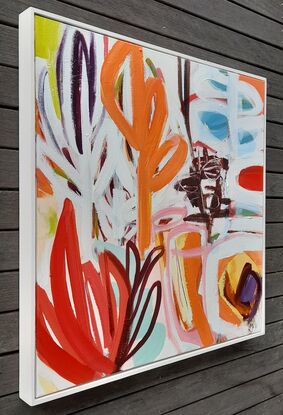 Abstract floral, contemporary modern 