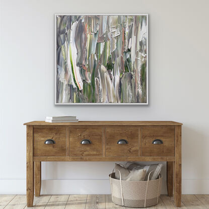 I loved creating the thick textures - representing the textured bark on a gum tree