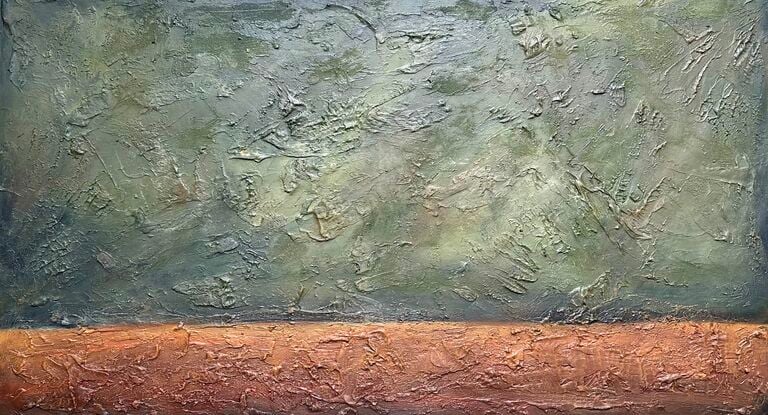 impasto green abstract 