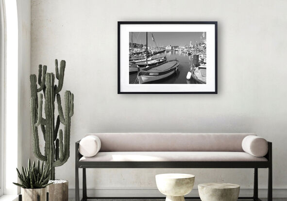 Black and white photograph of marsh field in Iceland