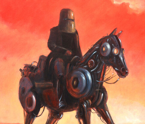 Ned Kelly and his horse ready for another adventure.