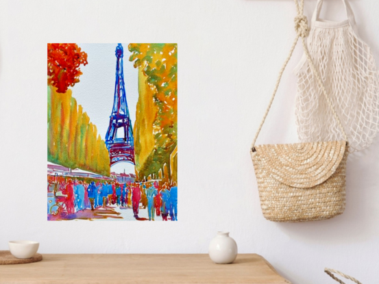 image of the Eiffel Tower and a Paris street scene





