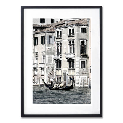 Inviting reflection on canal in Venice, Italy