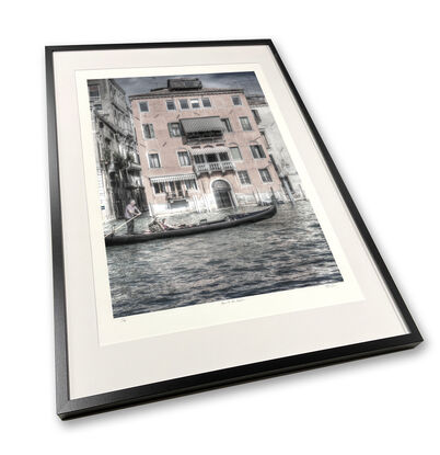 Inviting reflection on canal in Venice, Italy