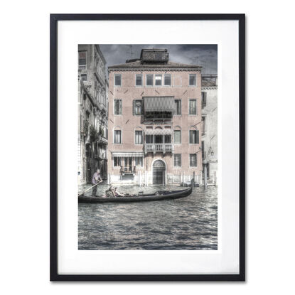 Inviting reflection on canal in Venice, Italy