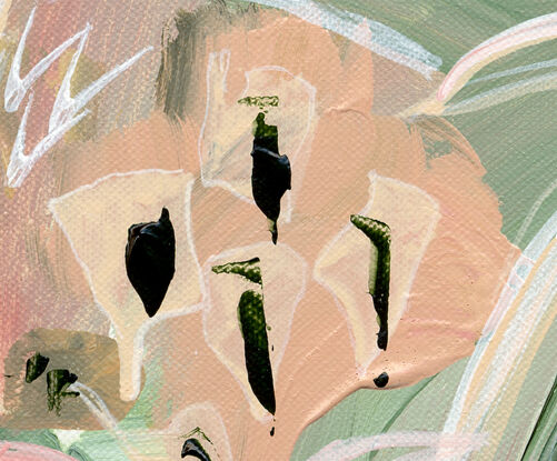 Contemporary and modern floral abstract.  By Carley Bourne 