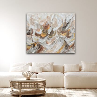 earth tone abstract art
