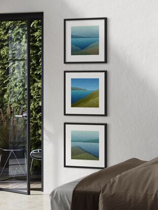 'Currarong Series-  set of 3' has been released as a photographic limited edition print of 1 - 75 only. This print is a meaningful expression of the harmonious convergence of land and sea. This unique artwork captures the essence of the coastal landscape in a captivating collage of positive words. The piece serves as an impressionistic portrayal of the dynamic meeting point between the land and the ocean, where nature's beauty is interwoven with a mosaic of uplifting words. As you immerse yourself in this visual journey, the subtle color changes of the seascape from an aerial perspective unfold, offering a one-of-a-kind viewpoint that celebrates the union of positivity and the compelling forces of nature.