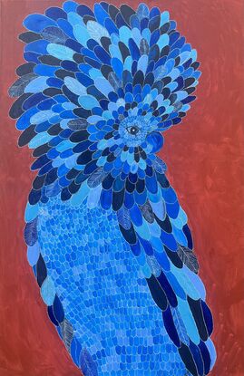 Black cockatoo Aboriginal art