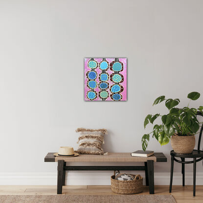 Retro 1950s abstract painting