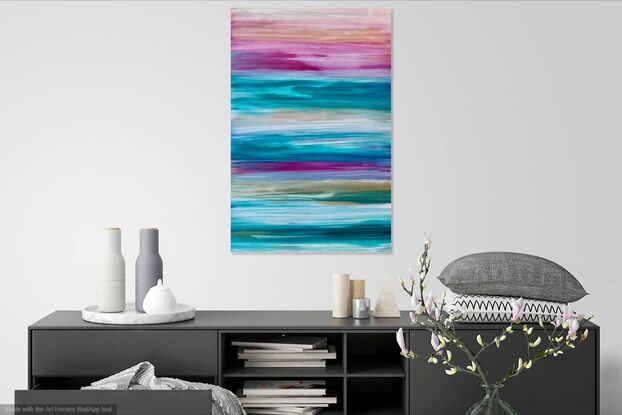 Abstract seascape original painting