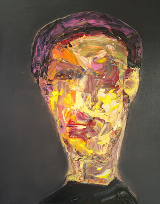 impasto portrait  painting 