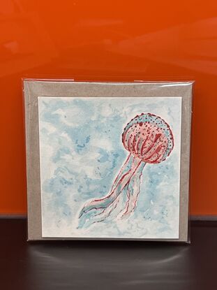 Jellyfish watercolour painting on paper