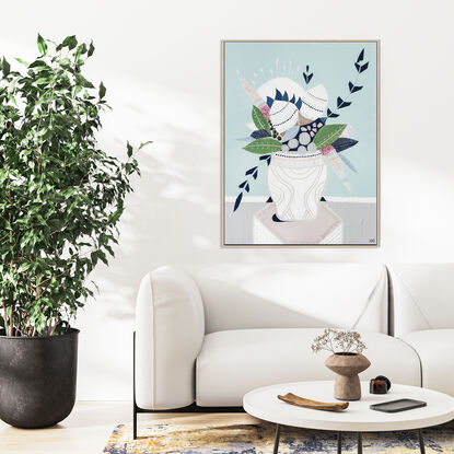 Wild Banksia Bouquet painting is a apart of my new collection Abstract Bouquet. 

Banksia are my favorite flowers and how great would it be to have abstract bouquets of these gorgeous natives.

I have used modern coastal flowers to compost the perfect arrange of flowers.
Printed directly onto canvas | Size 102 x 102cm with a box frame
Framed in the choice of natural Birch Wood, Black or White
All prints come with a wire across the back ready to hang
Limited edition (100) print on canvas

Framed - box frame style in choice of natural Birch wood, black or white

Ready to hang
Production and Shipping
All prints are made to order and printed in Australia so please allow 2 - 3 weeks for production and shipping. Your print will be delivered directly from the printer.
All prints come with a wire across the back ready to hang
All certificate of authenticity are emailed to you, if you would like one posted please let me know and I can arrange that too.
Canvas Print is a print directly printed onto canvas and comes stretched around a timber stretcher frame ready to hang.
Framed Canvas is a print directly printed onto canvas, comes stretched around a timber stretcher frame and includes a timber or black outer frame ready to hang.

ABOUT THE ARTIST
Ani Ipradjian’s art has appeared on a few popular television shows such as
THE BLOCK 2022 | THE BLOCK 2020 | THE BLOCK 2019
HOUSE RULES 2020 | DVine Living 2021
Ani’s Ipradjian and her art has been featured in magazines or papers such as
Grand Design magazine | Home Beautiful | Home Design | Art Edit | Art Lovers Book | Herald Sun | Manningham Leader
Ani Ipradjian, a Melbourne-based artist, is known for her unique asymmetrical abstract style inspired by nature and cityscapes. Her work, featuring luscious textures and vibrant colors, captures Australia’s native flora and landscapes. With a Diploma in Art and Design, Graphic Design, and Photography, Ani combines acrylic painting with mixed media. She predominantly uses soft pinks, calming blues, and warm mustards. Ani's art brings any room to life.
Please feel free to contact me for private commissions. We can collaborate to create the perfect piece for your space.
