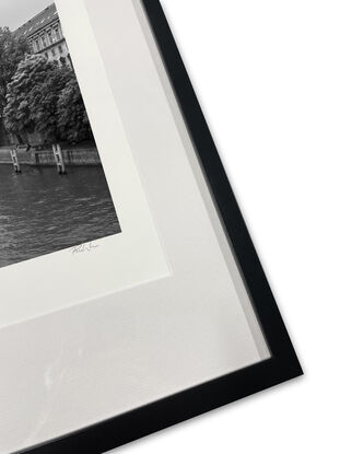 Black and white photograph of marsh field in Iceland