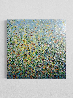 Metallic gold turquoise green blue painting art water sea ocean lake garden Australia bush