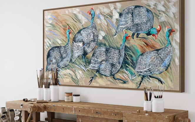 Guinea fowls 