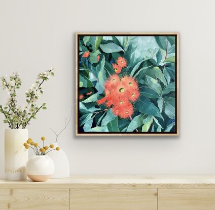 Flowering gum flowers and leaves