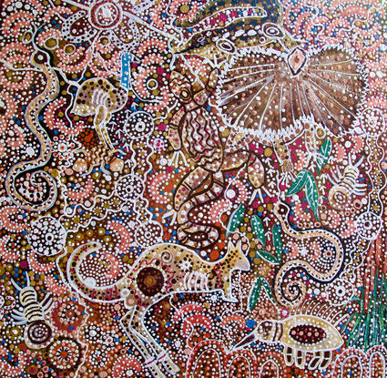 Embark on a journey through the culture and history of Aboriginal art. Explore the distinctive realm of Aboriginal artistry, where Australia's complex history is colorfully depicted in the Dreamtime stories of its Indigenous inhabitants. These stories are not just myths; they are significant expressions of a culture intimately intertwined with the land. They recount an era when colossal beings wandered the earth, a period corroborated by the discovery of megafauna fossils throughout the continent. The Aboriginal narratives of the Dreamtime interlace the spiritual with the factual, providing a window into Australia's ancient ecosystems and the dramatic transformations over thousands of years.