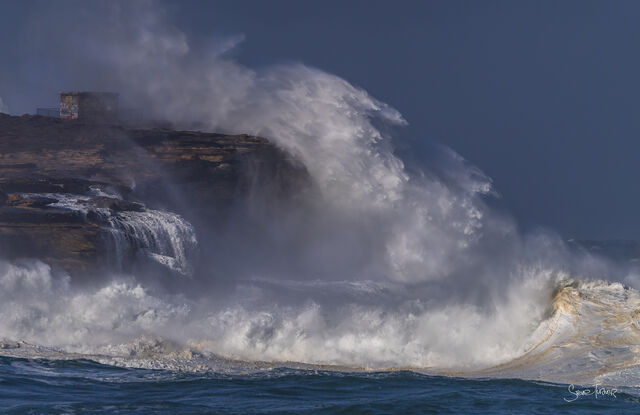 Dramatic powerful seascape original photograph.