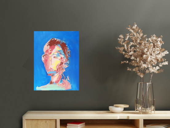 abstract portrait  painting 