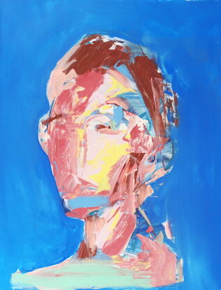 abstract portrait  painting 